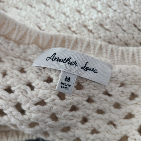 Another Love Cream Crochet Sweater - Picture 7 of 7